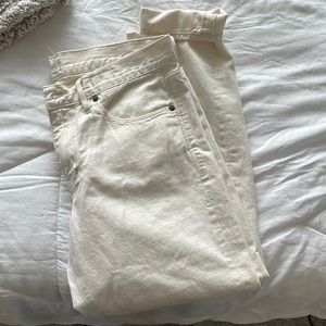 Madewell natural white jeans